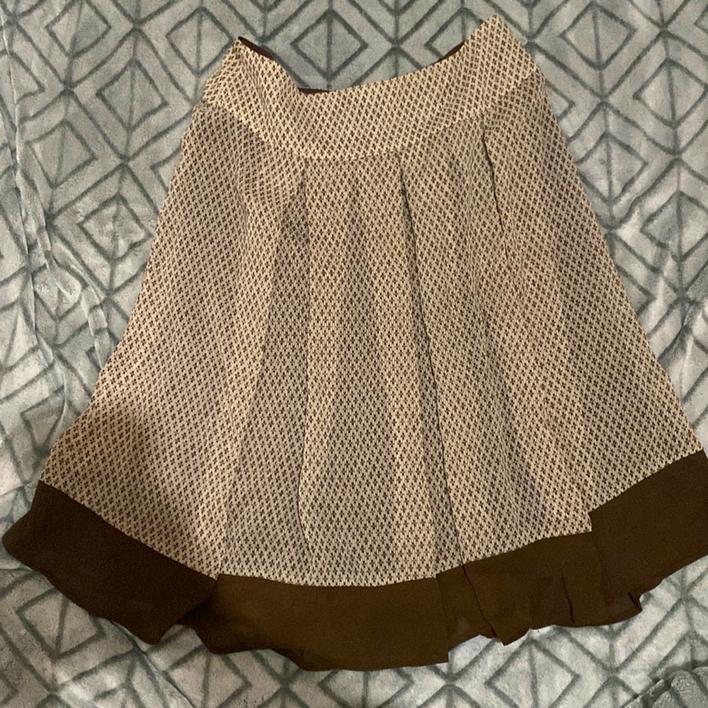 Long Vintage Brown Skirt